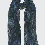 Marbled lines Scarf