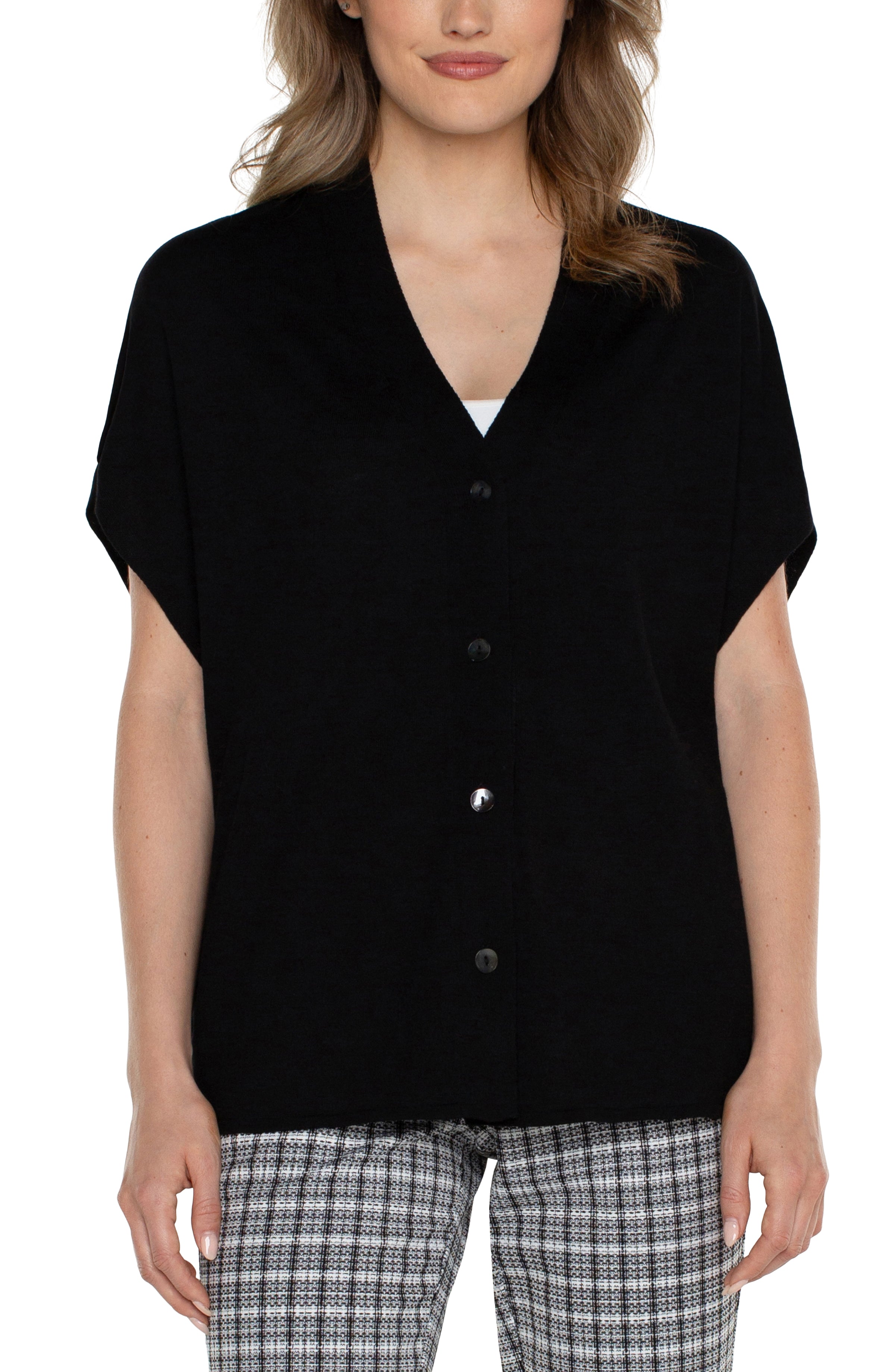 Button Front Dolman Sweater