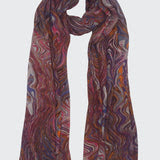 Marbled lines Scarf
