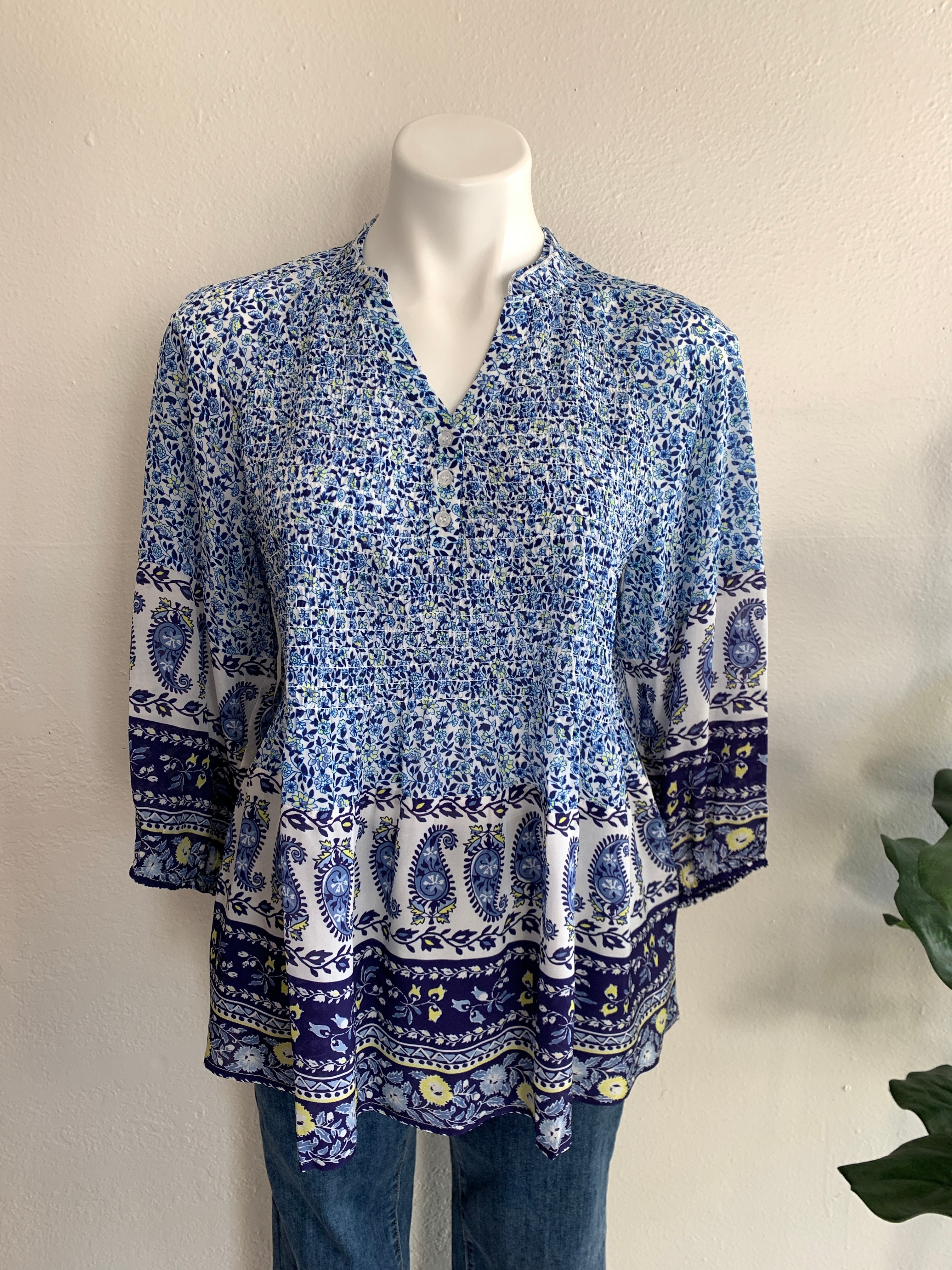Paisley Spring Floral Blouse